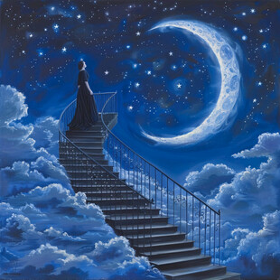 梦幻夜晚立体画