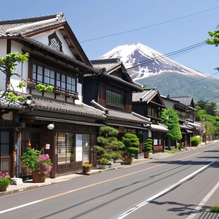 富士山景区道路