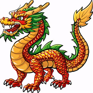卡通龙中国龙