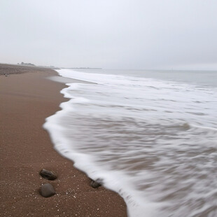 海岸线浪涛浪淘浪花