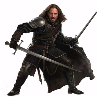 拿剑的男人盔甲