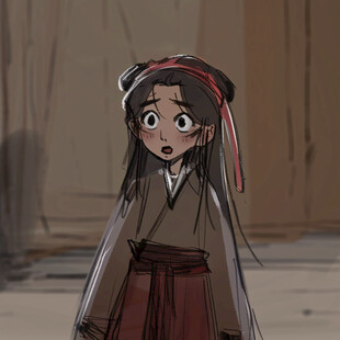 卡通可爱小武侠