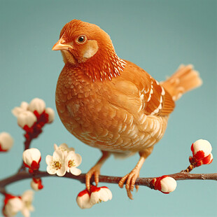 可爱仿真小鸟