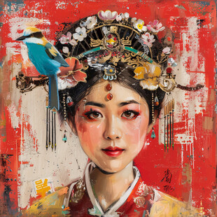 中国风戏曲美女