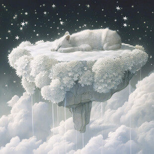 梦幻夜晚立体画