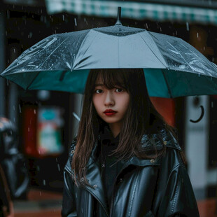 雨伞少女
