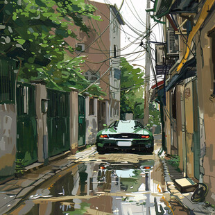 插画街道