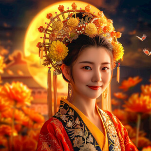 红金唐代宫廷风