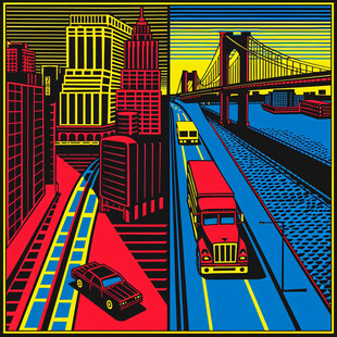 纽约画册素材纽约插画