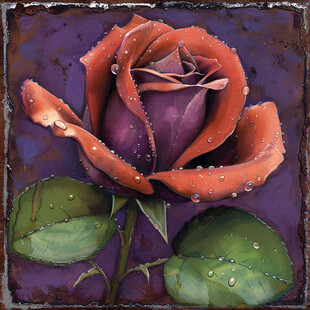 玫瑰花艺术画