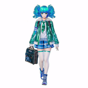 卡通动漫制服女孩