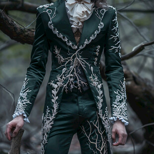 风流寡妇男宾客服装