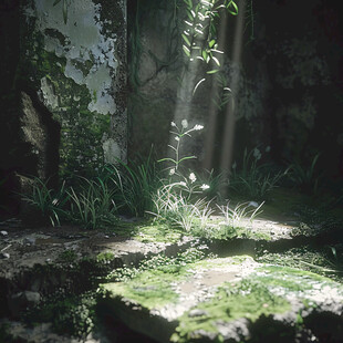 阳光与青苔