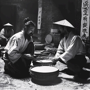 古代商人交易市井生活