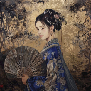 宫廷系列人物插画