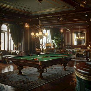 欧式台球室