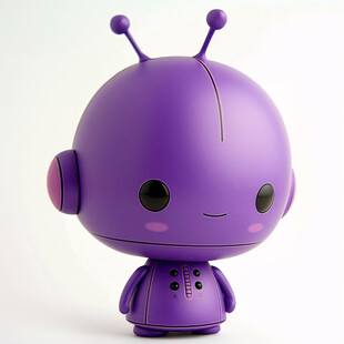 卡通可爱小机器人