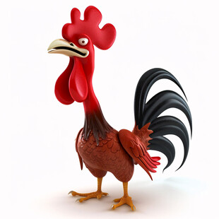 大公鸡模型