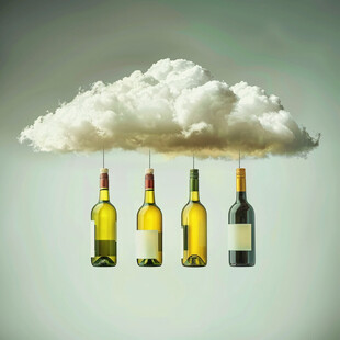 酒瓶插画