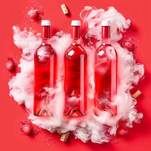 洋酒水珠创意造型