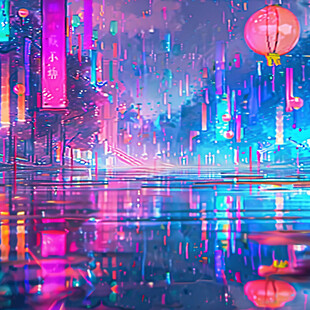 雨巷插画