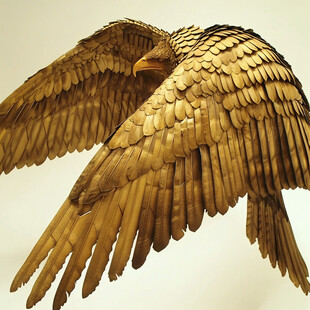 中式风格老鹰标本