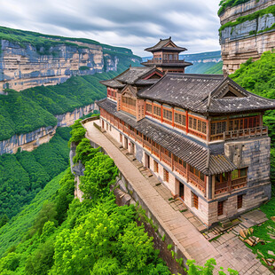 山顶寺院建筑