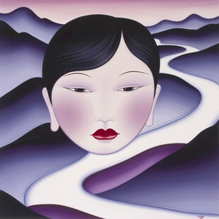 韩国女性失量插画