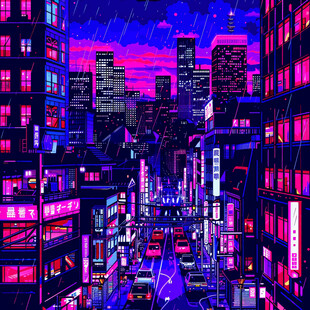 夜市插画