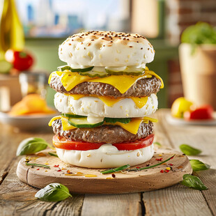 芝士瀑布迷你和牛汉堡