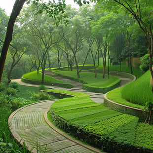 台地式风景园林