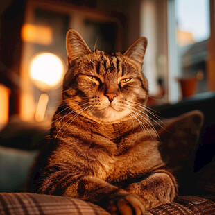 狸花猫脸部特写