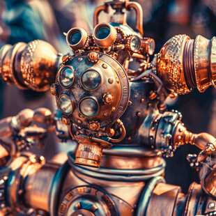 后现代机械科幻装饰品