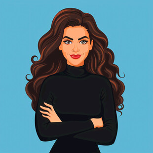 人物头像美女插画