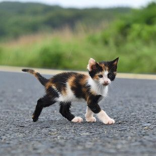 奔跑的小猫