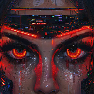 赛博朋克装饰画