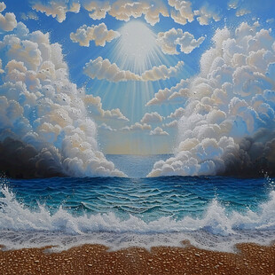 海面立体画