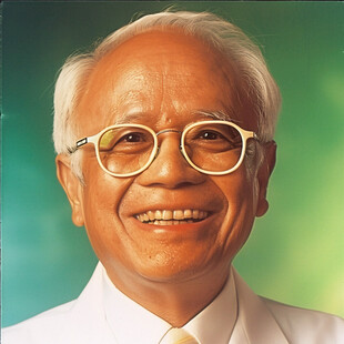 戴眼镜的老教授头像