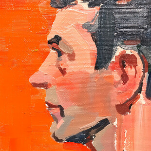 人脸色块拼接装饰画