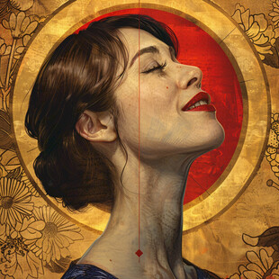 化妆整容背景装饰画