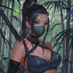 日韩厚涂插画