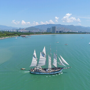 抚仙湖帆船