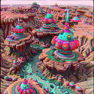 二维半浮雕场景