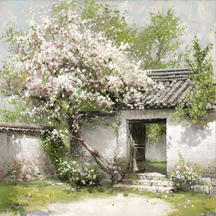 古风场景春暖花开