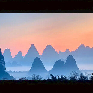 相公山黄昏美景