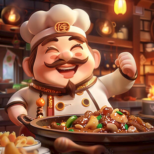 开心厨师头像