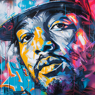 嘻哈插画潮流插画