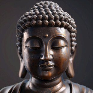 菩萨头像佛教佛像