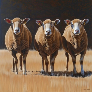 三羊装饰画