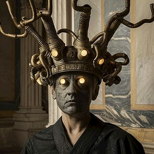 神庙内高官头像